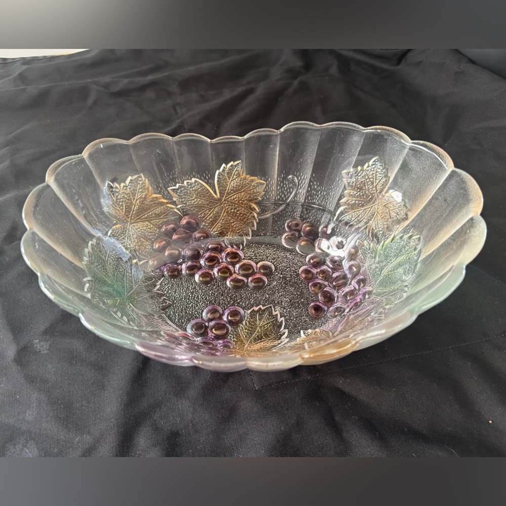 Mikasa SAVOIR VIVRE Crystal 14” Oblong Cornucopia Fruit Bowl or Salad bowl